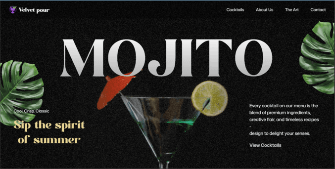 Mocktail Site image