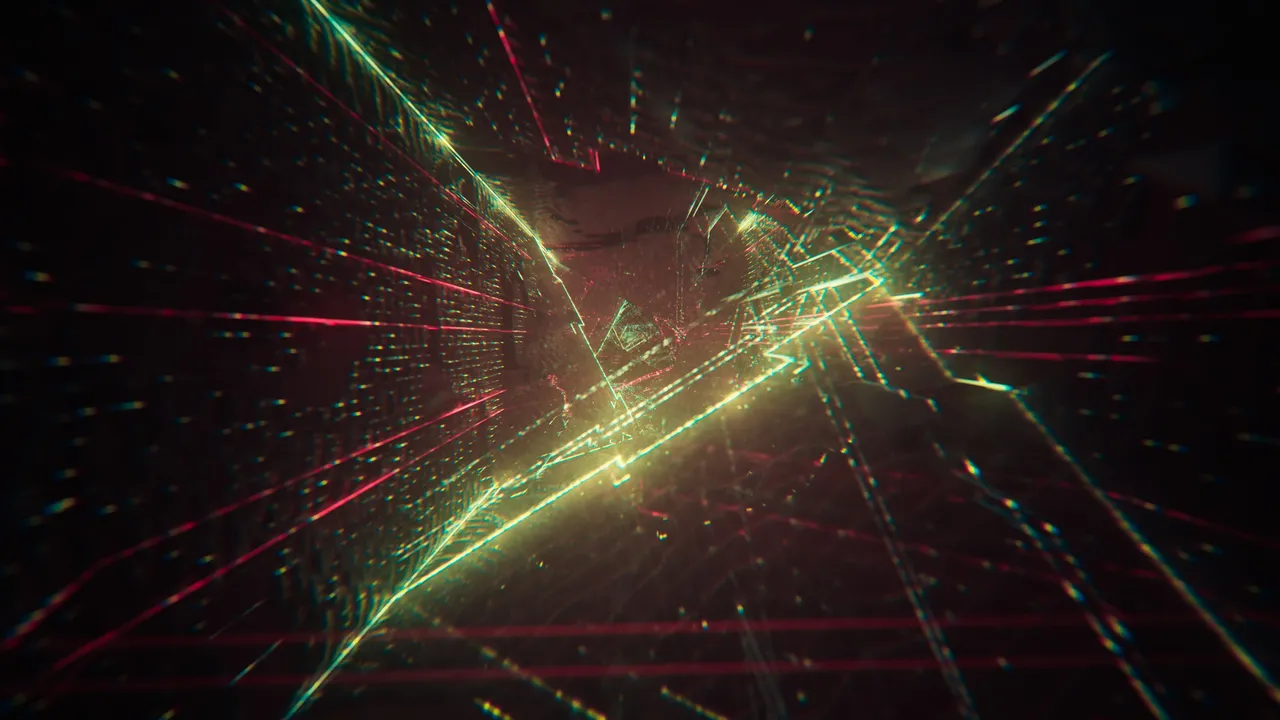 abstract digital light streaks